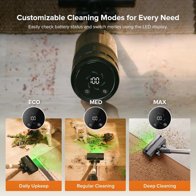 Roborock H60 Hub Pro Cordless Stick Vacuum – 170AW Suction, 3L Auto-Empty Dock & 140° Green Light Detection