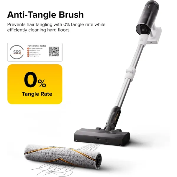 Roborock H60 Pro Cordless Stick Vacuum – 170AW Suction, 90° Bendable Wand & 140° Green Light Detection