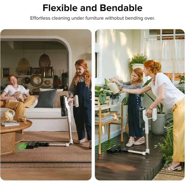 Roborock H60 Pro Cordless Stick Vacuum – 170AW Suction, 90° Bendable Wand & 140° Green Light Detection