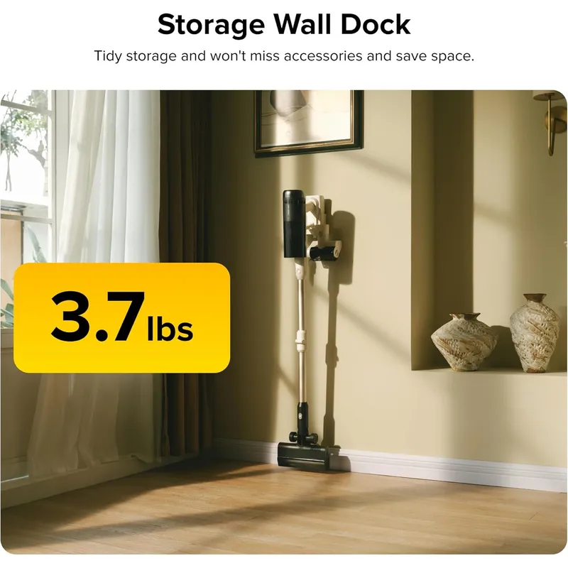 Roborock H60 Pro Cordless Stick Vacuum – 170AW Suction, 90° Bendable Wand & 140° Green Light Detection