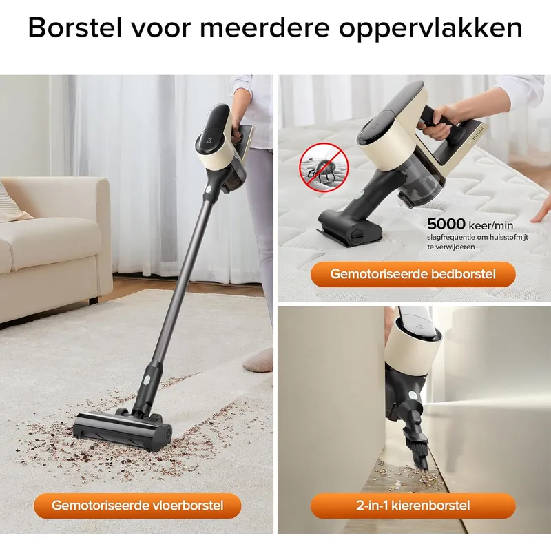 Roborock H5 Cordless Stick Vacuum – 158AW Suction, 1.55kg Lightweight & 99.997% HEPA Filtration