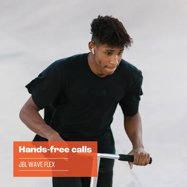 JBL Wave Flex True Wireless Earbuds – 12mm Deep Bass, 32H Playtime, IP54 & VoiceAware