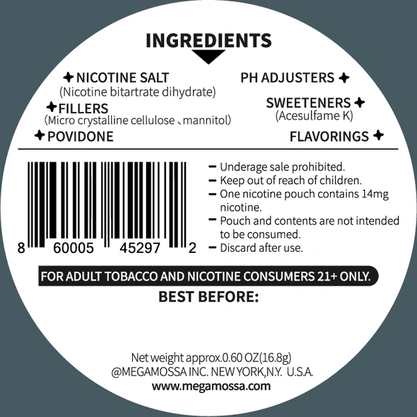 Nicotine pouches--POMELO 14mg