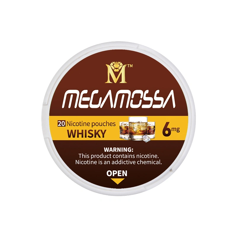 sachets de nicotine - whisky 6mg sec 