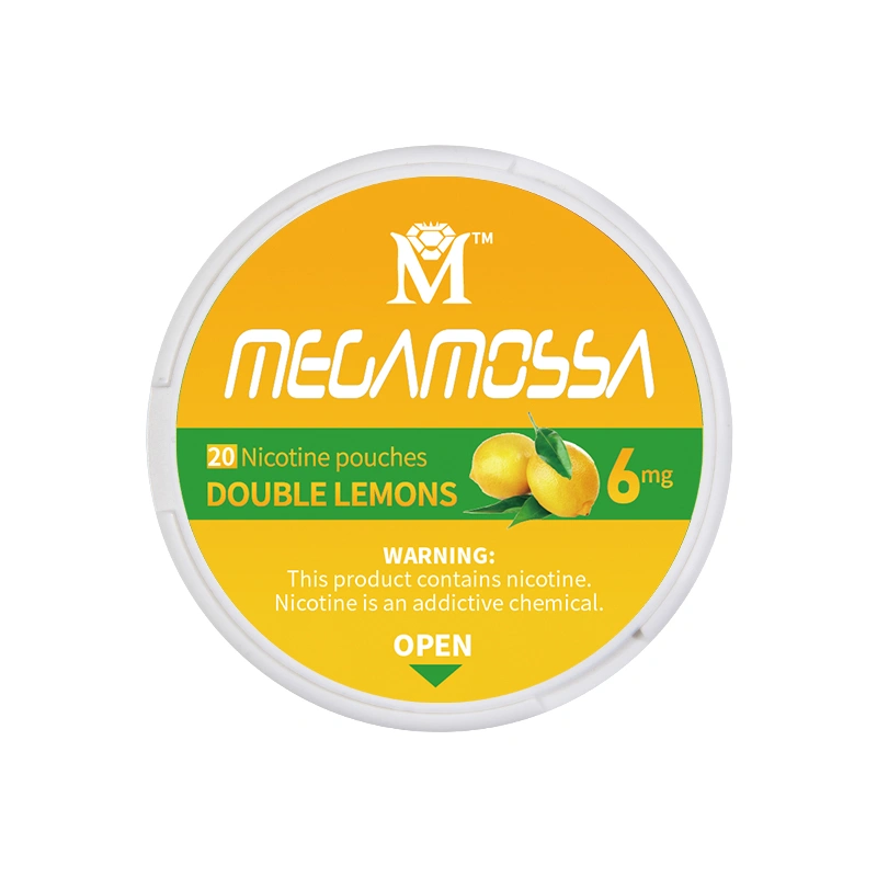 أكياس النيكوتين مزدوجة الليمون 6 ملغ جاف 