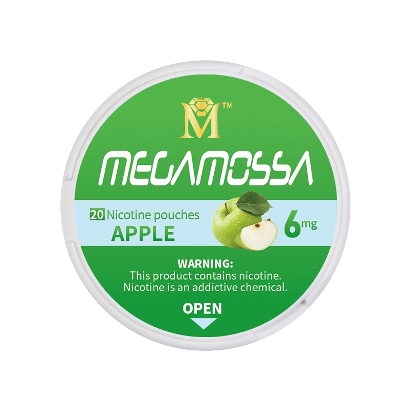 أكياس النيكوتين التفاح 6 ملغ جاف 