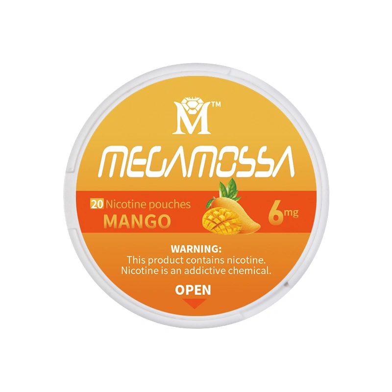 أكياس النيكوتين المانجو 6 ملغ جاف 
