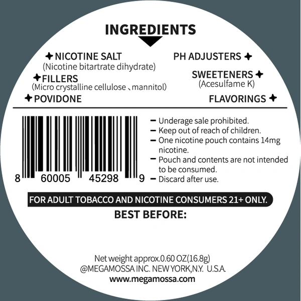 Nicotine pouches--CITRUS 14mg