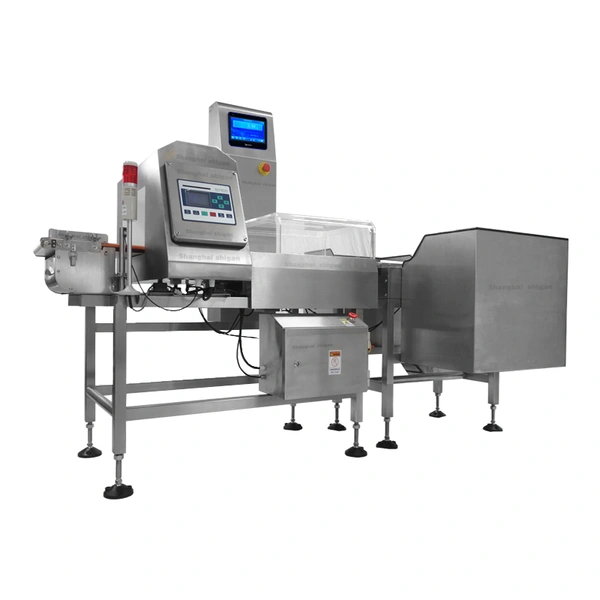 Online conveyor belt checkweigher with metal detector combo, automatic weighing metal detection machine unit price