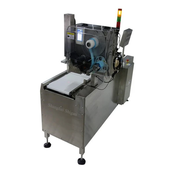 Industrial packaging weighing labeling machine with printing,inline digital checkweigher with labeling machine India
