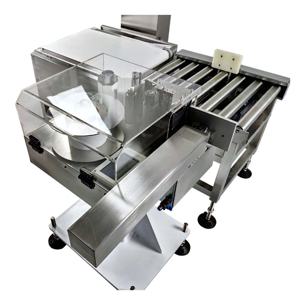 fábricas de procesamiento de carne controladora de peso detector de metales combo paquete a granel pesaje máquina etiquetadora