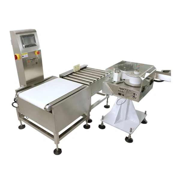 fábricas de procesamiento de carne controladora de peso detector de metales combo paquete a granel pesaje máquina etiquetadora