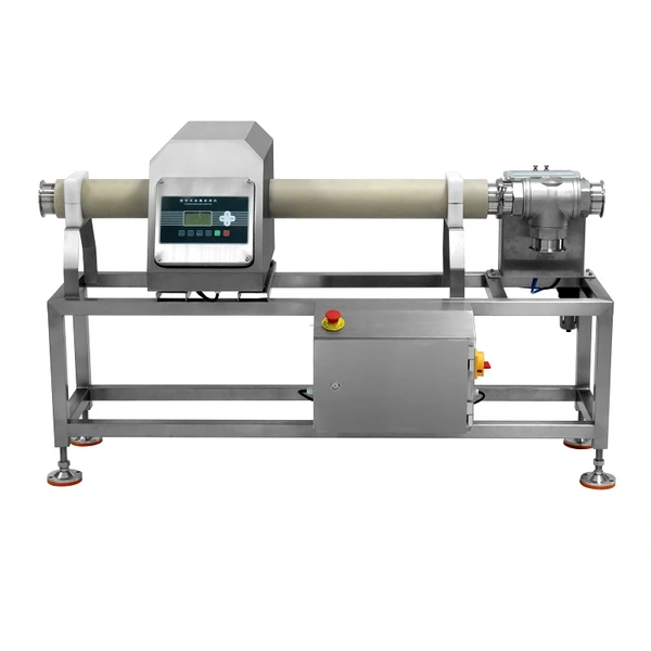 Détecteur de métaux pour pipeline de sauce à la viande, machine de détection de métaux alimentaires de haute qualité