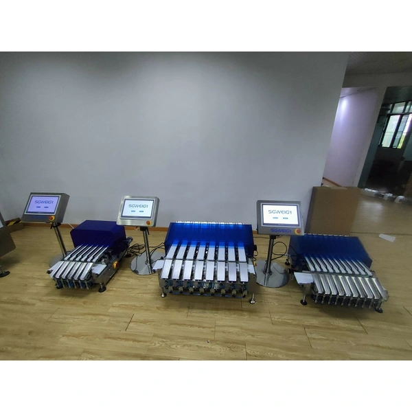 4 레인 중량 검사 다중 레인 중량 선별기 포장기 콤보 자동 컨베이어 라인 중량 선별기 맞춤형