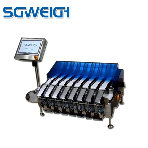 Controladora de peso de varios carriles en línea con tiras de enjuague bucal de paquete largo con extracción automática