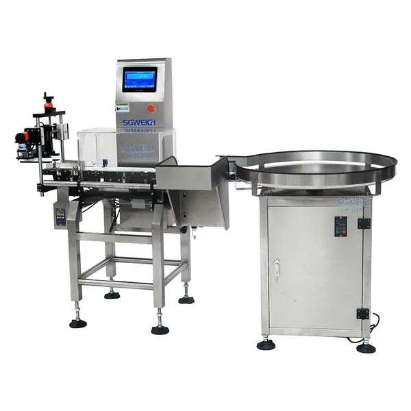 hệ thống cân kiểm tra trọng lượng dạng vít công nghiệp đóng hộp tự động