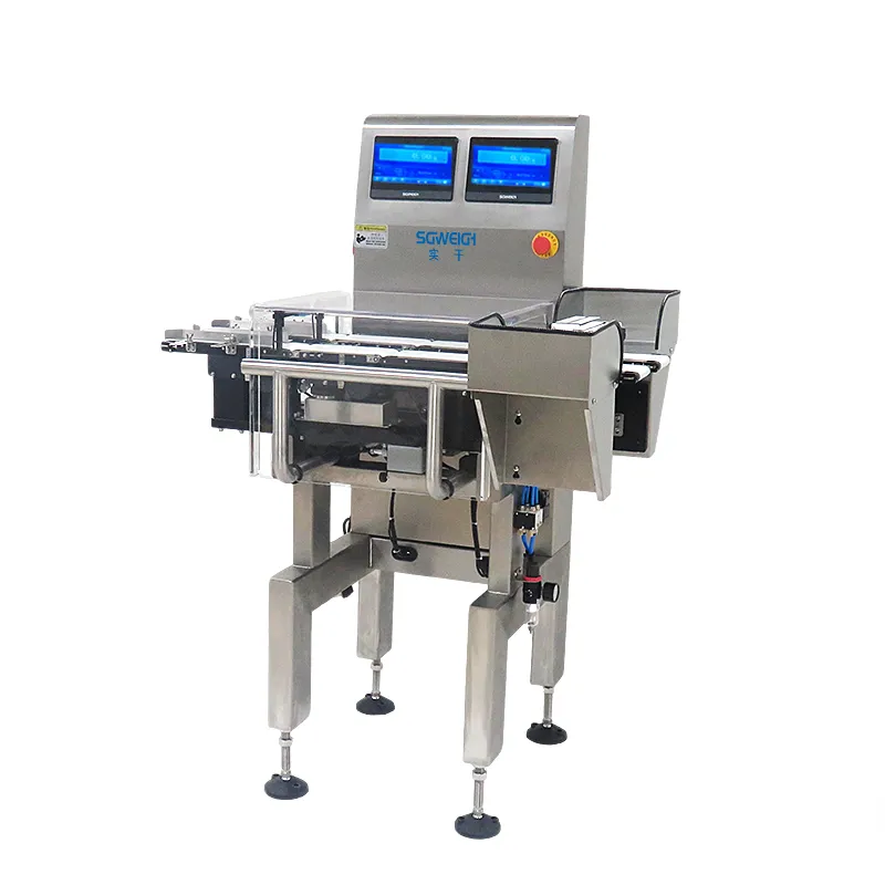 Overweight Underweight Inspection Checkweigher Double Rejection Checkweigher