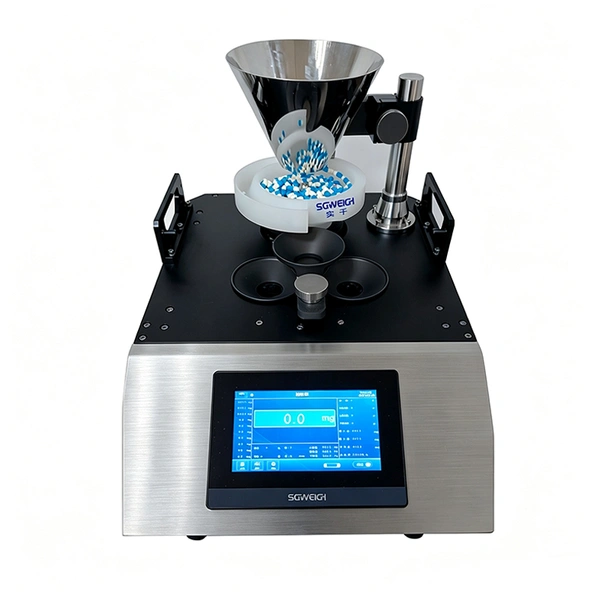 Compact Pharmaceutical Checkweigher for Tablets Capsules Inline Sampling Machine