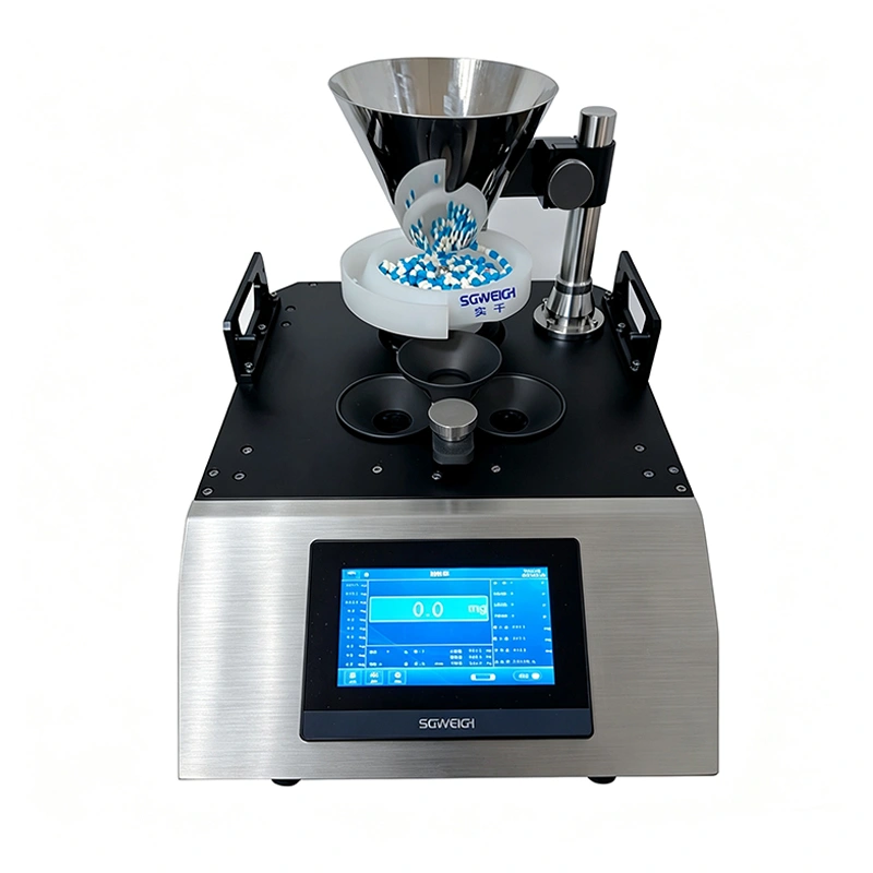 Compact Pharmaceutical Checkweigher for Tablets Capsules Inline Sampling Machine