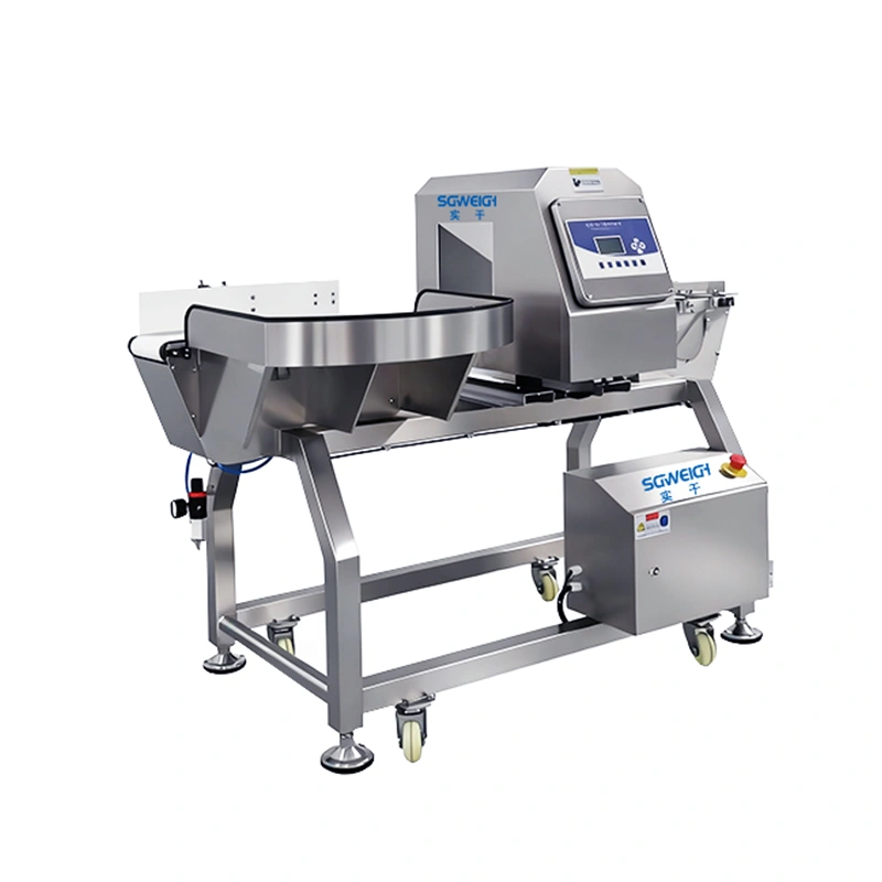 Box Metal Detector Machine with Rejector Dynamic Conveyor Metal Detecttion System