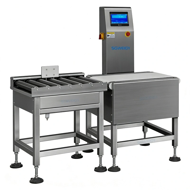 Heavy Box Checkweigher with Push Rejector Stable Conveyor Industrial Checkweigher
