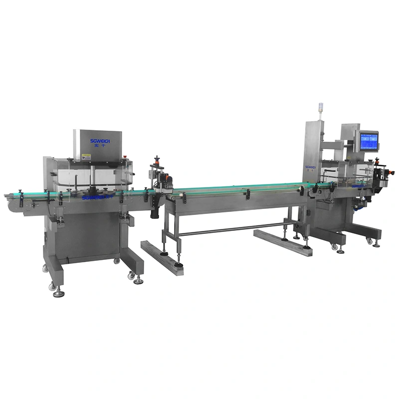 200g Round Bottles Rotary Checkweigher Automatic Online Turntable Checkweigher