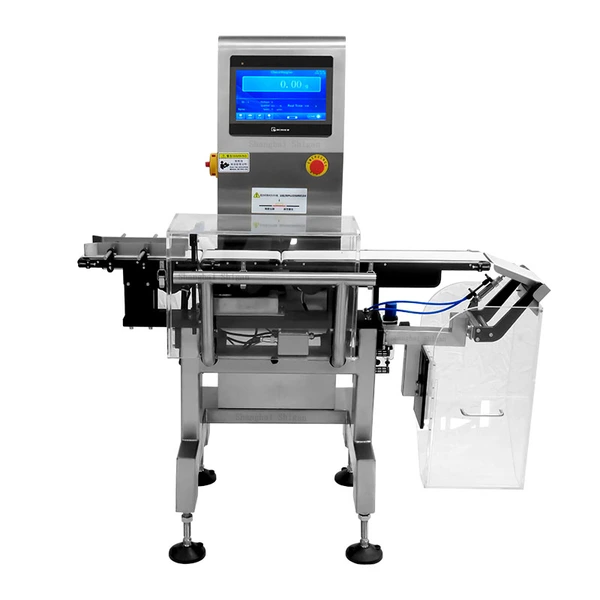 High Speed Cap Inline Checkweigher Industrial Assembly Process Weight Checker