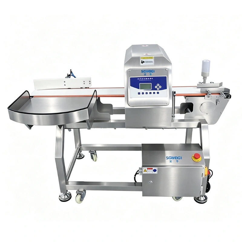 Food Bottling Line Metal Detector Beverage Metal Detector with Rejector