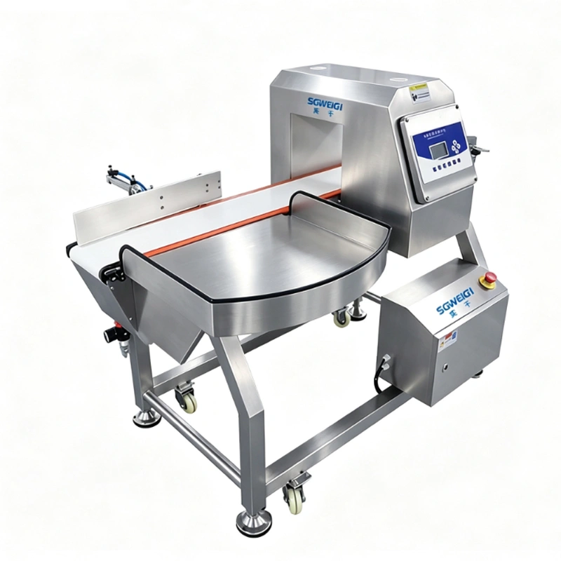 Food Bottling Line Metal Detector Beverage Metal Detector with Rejector