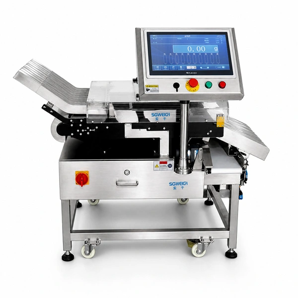 Online Multi-Lane Checkweigher for Pharma Sachet Multi-Conveyor Line Weight Checker