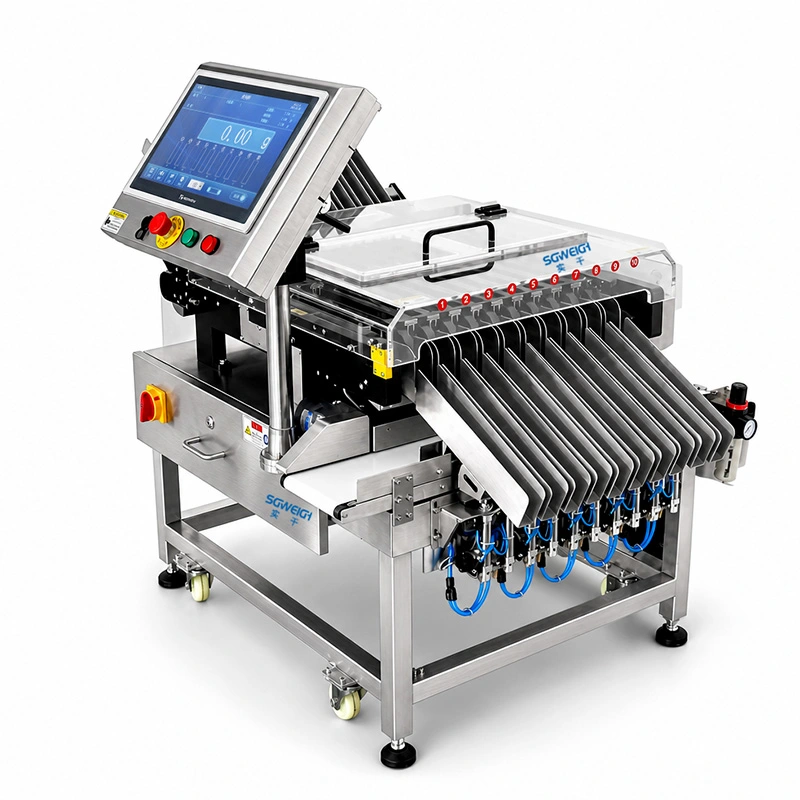 Online Multi-Lane Checkweigher for Pharma Sachet Multi-Conveyor Line Weight Checker
