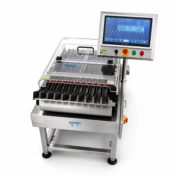 Online Multi-Lane Checkweigher for Pharma Sachet Multi-Conveyor Line Weight Checker