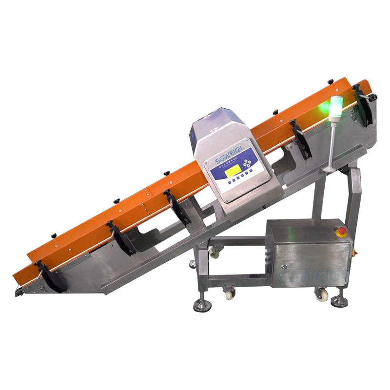 Industrial Inclined Conveyor Metal Detector Small Package Metal Detector