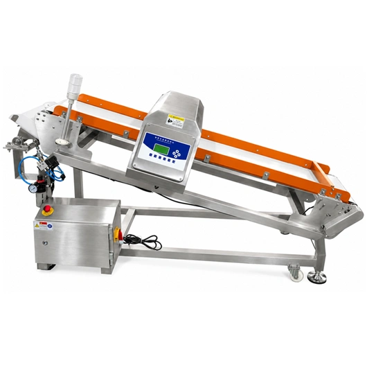 Industrial Inclined Conveyor Metal Detector Small Package Metal Detector