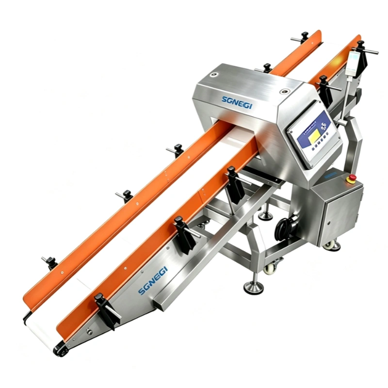 Industrial Inclined Conveyor Metal Detector Small Package Metal Detector