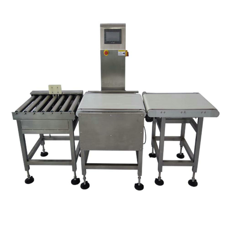 dynamic sorting checkweigher with roller