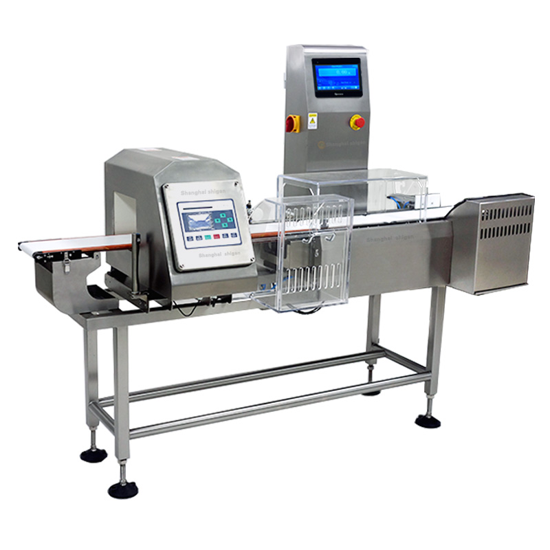Automatic checkweigher & metal detector combo system