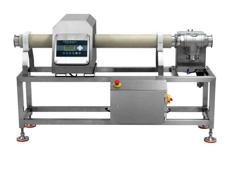 Máquina de detección de metales para tuberías de alimentos