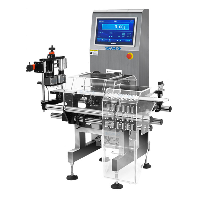 online bottled checkweigher with clamping machine