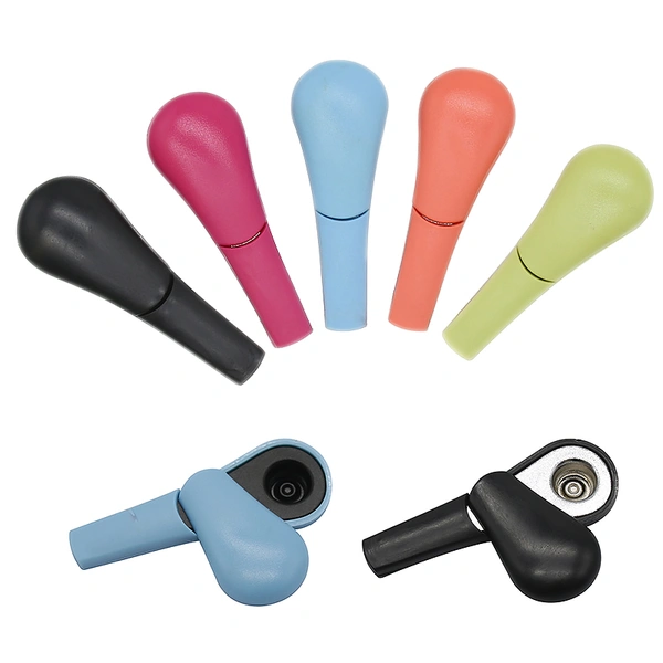 New spoon weed smoking pipe with silicone cover