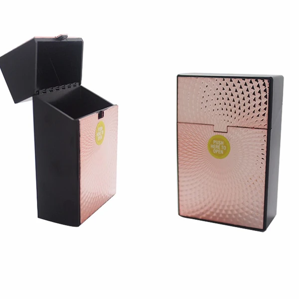 King Size Flip to Open Plastic Cases Marbled Multi Color Holders Box