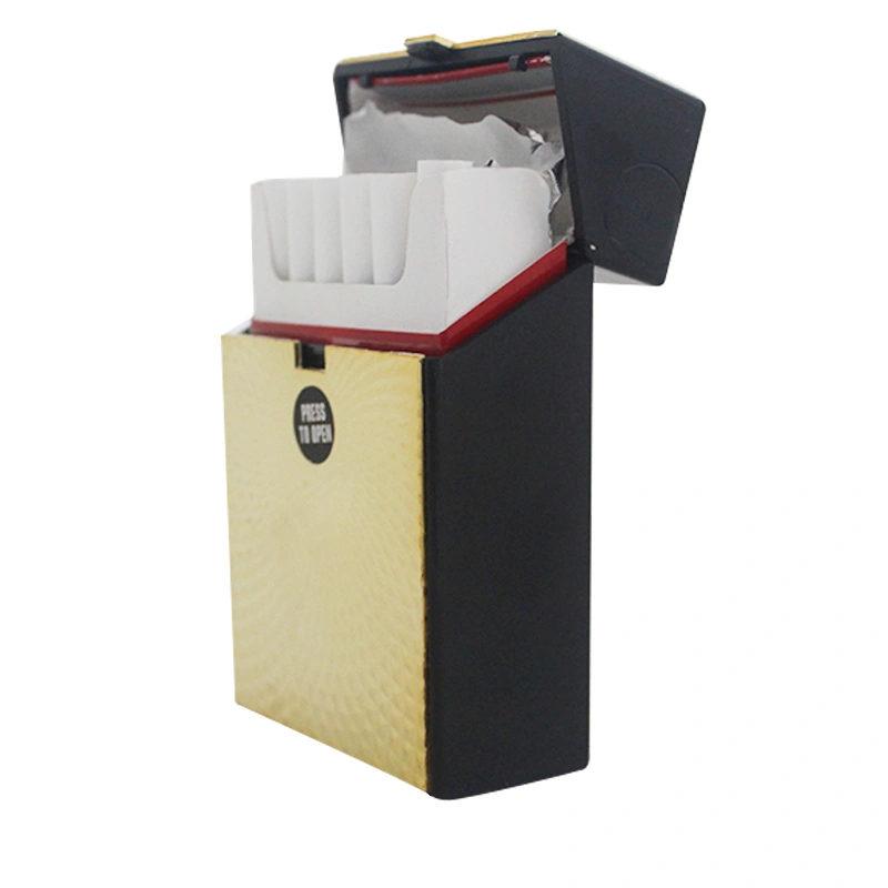  new creative high-grade cigarette Holder pack 20 pieces waterproof cigarette box with shiny sticker