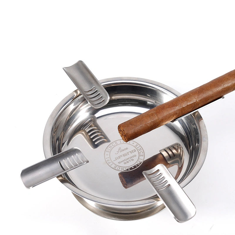 luxury stainless  steel cigar ashtray
