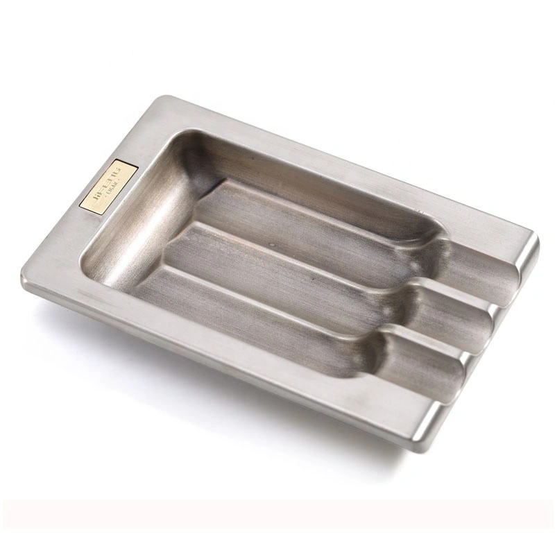  new custom logo JIFENG zinc alloy metal 3 slots enjoy cigars ashtray