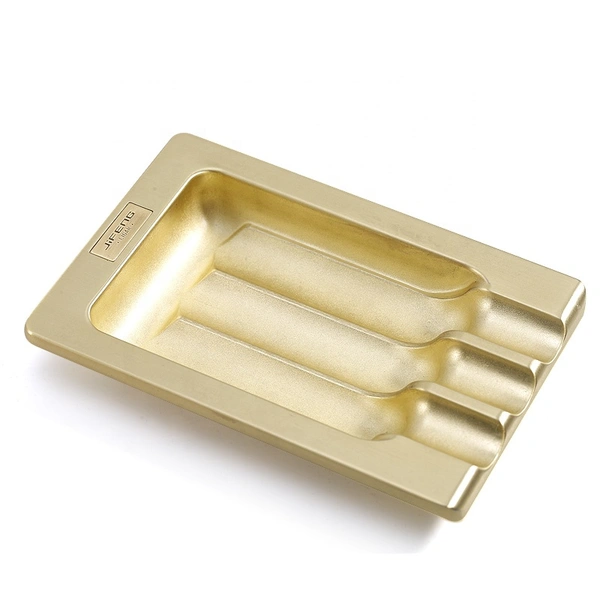  new custom logo JIFENG zinc alloy metal 3 slots enjoy cigars ashtray