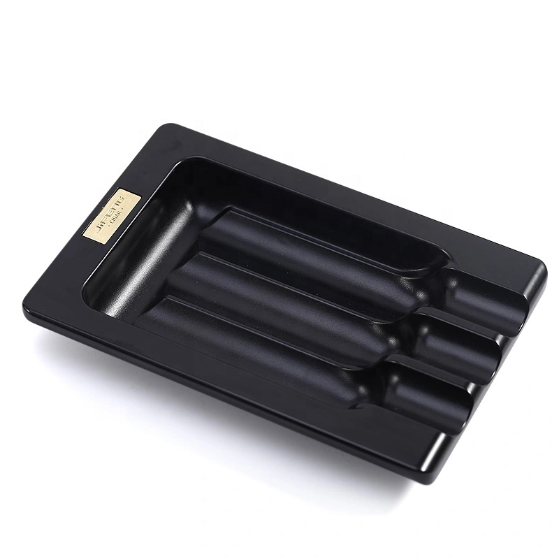  new custom logo JIFENG zinc alloy metal 3 slots enjoy cigars ashtray