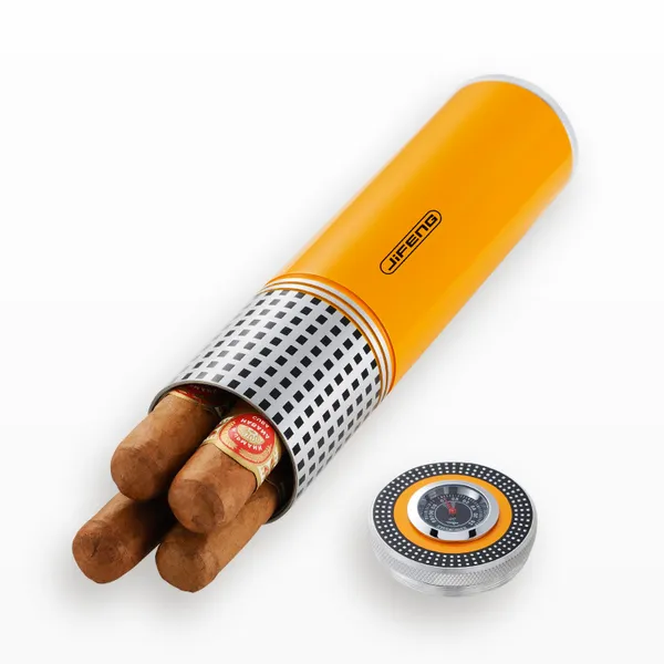 JIFENG Metal gray Cigar Tube