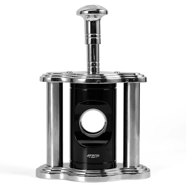 manufacture high quality copper metal gold black table top sharp stainless steel blade cigar cutter for cigar bar