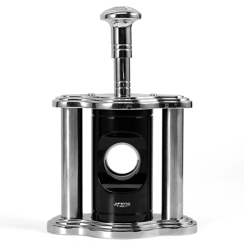 manufacture high quality copper metal gold black table top sharp stainless steel blade cigar cutter for cigar bar