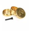 Wholesale Smoking Weed Aluminum Tobacco Herb Grinder golden smoking customer logo grinder 